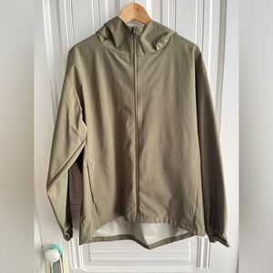 NWOT Muji Men's Olive Windbreaker Jacket, Size M